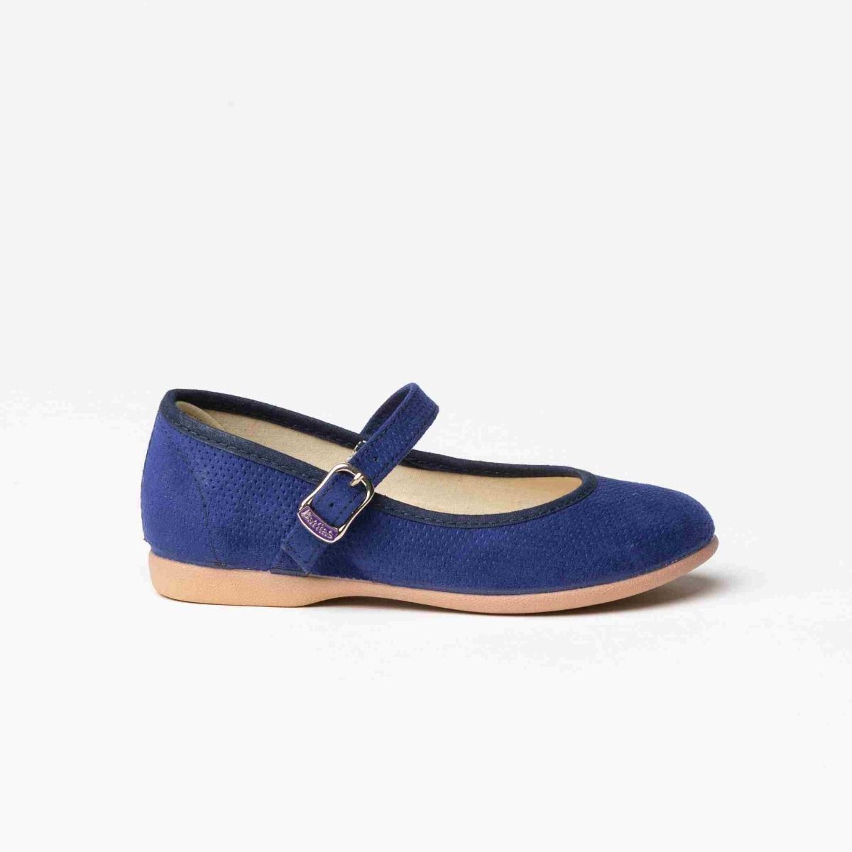 Zapatos de niña azul marino sales