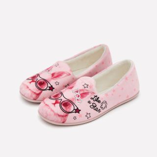 Zapatilla casa confort conejita pelo corto Estampado